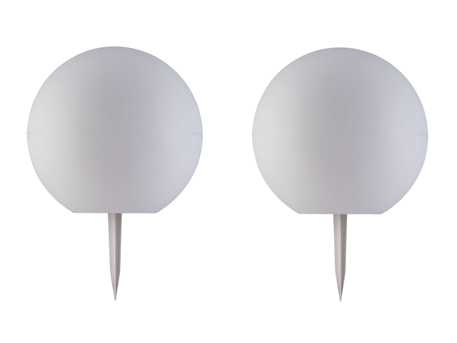 Livarno home Lampa lub zestaw 2 lamp solarnych Kula solarna, 2 sztuki