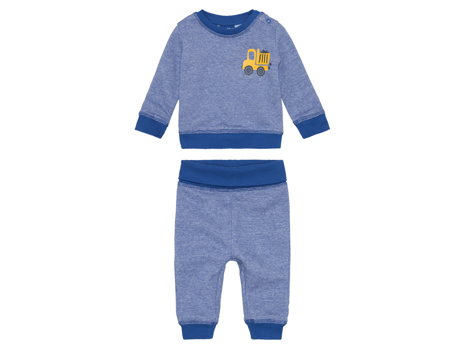 lupilu Dres niemowlęcy dla chłopca bluza + spodnie 50/56, Niebieski/szary