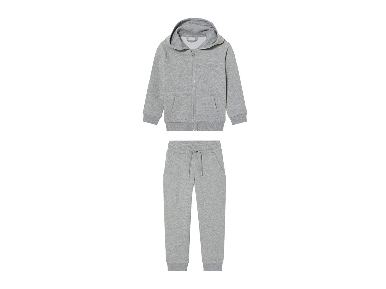 lupilu Dres dziecięcy z bawełny, 2 elementy 98/104, Szary