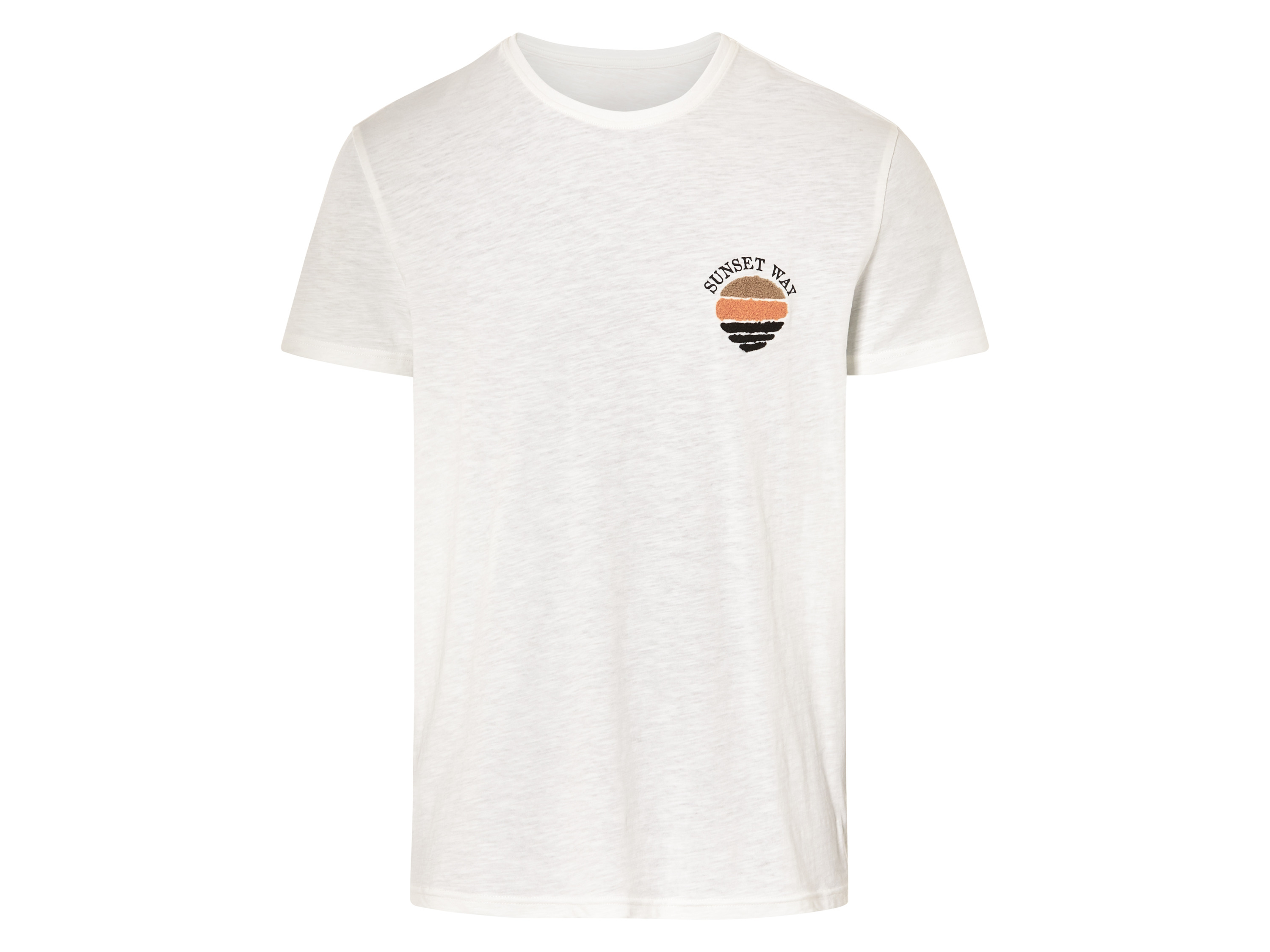 Livergy T-shirt męski z bawełny Biały, L 52/54
