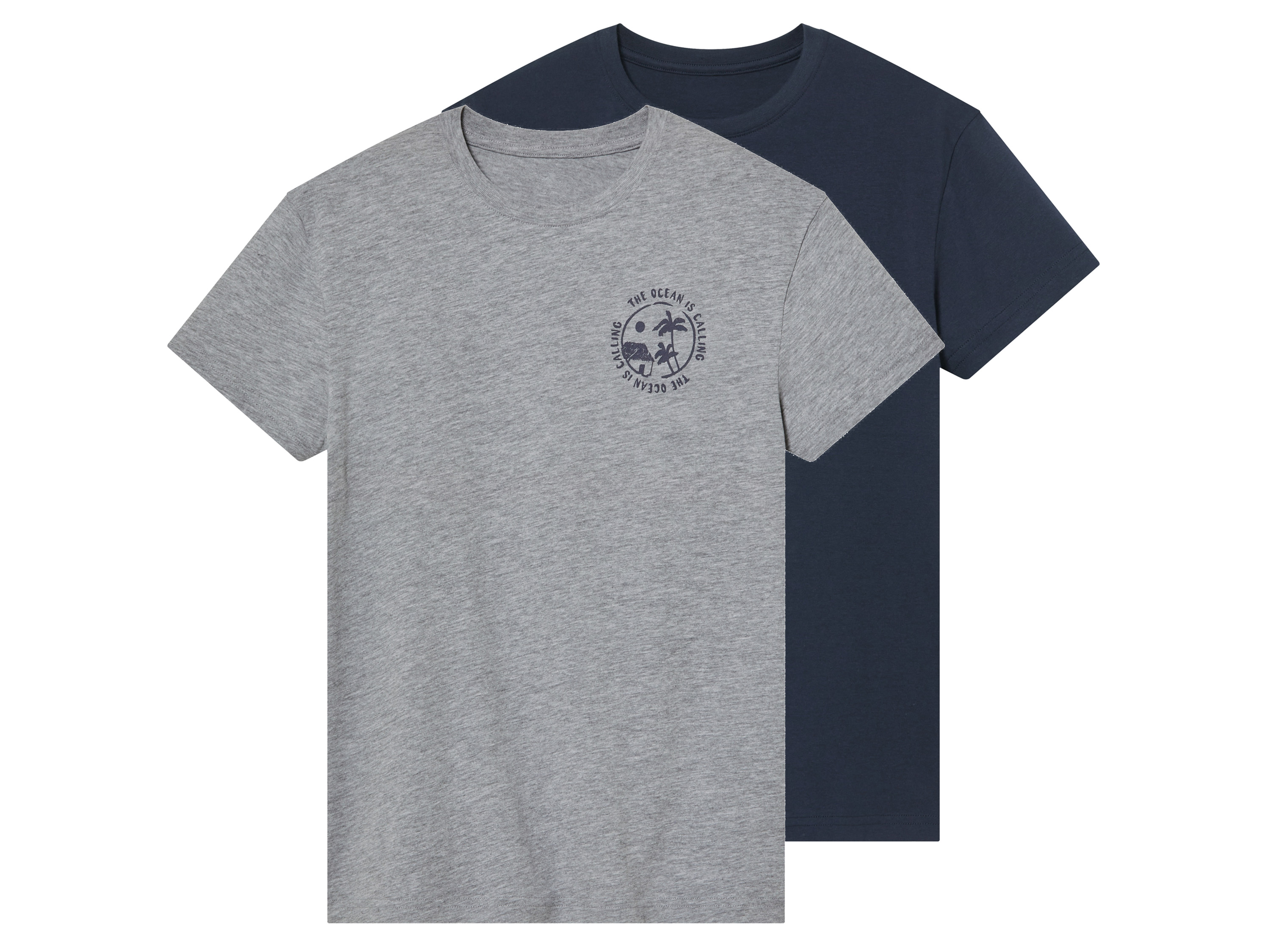 pepperts! T-shirty młodzieżowe z bawełną, 2 sztuki Szary/granatowy, 146/152