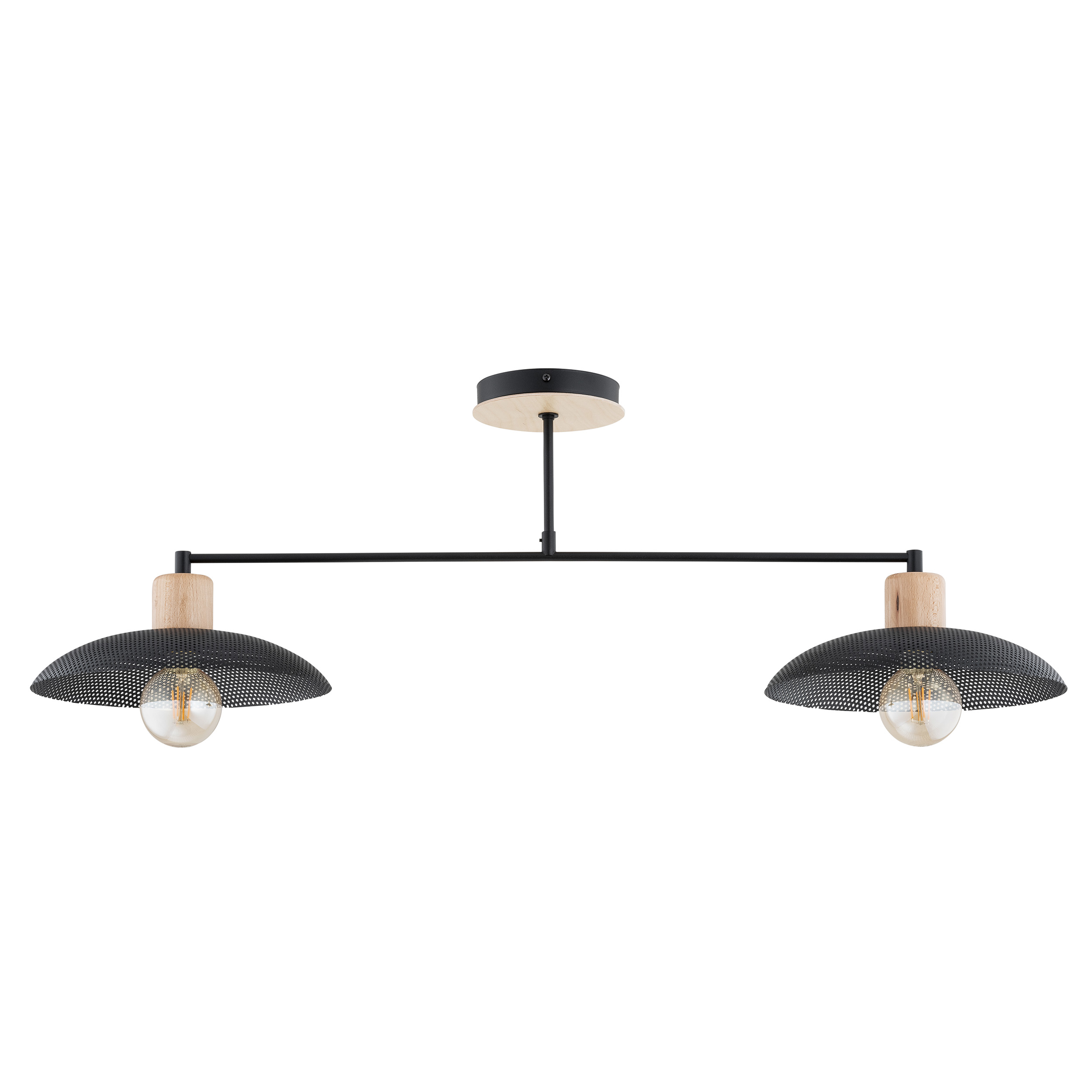 Darmowa Dostawa - Lampa podsufitowa 2x15 W czarny Emibig Kobe 13182