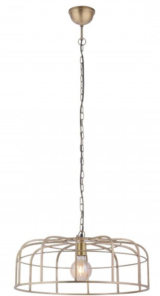 Darmowa Dostawa - Lampa wisząca 1x25 W mosiądz-drewno Just Light Amir 1149360