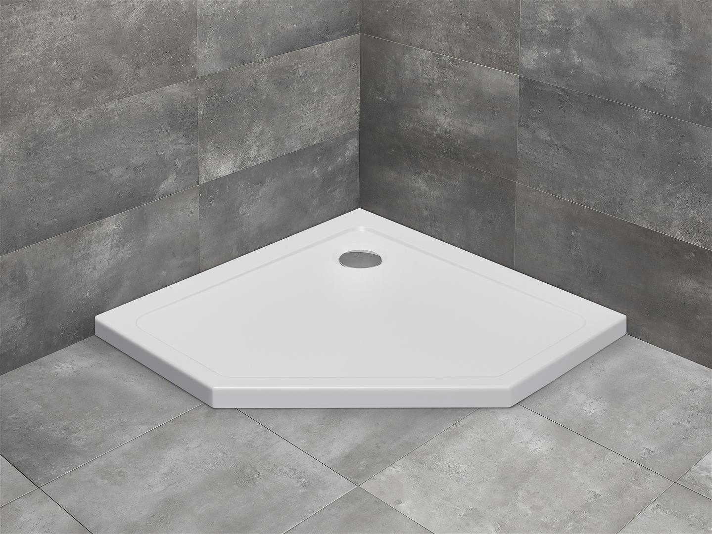 Darmowa Dostawa - Brodzik pięciokątny 90x90 cm biały Radaway Doros Plus PT SDRPTP909001
