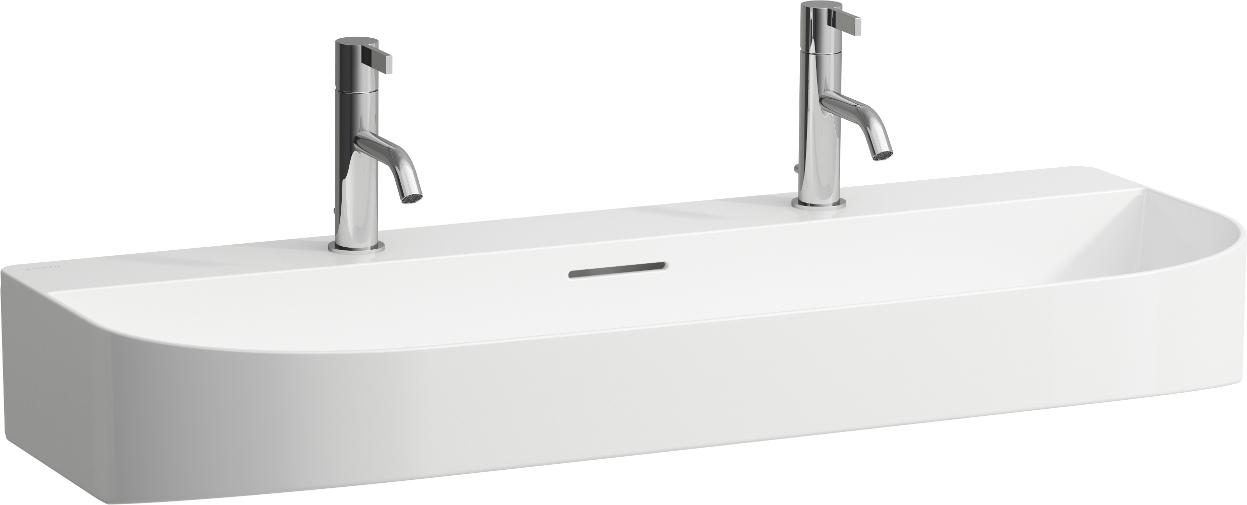 Darmowa Dostawa - Umywalka 100x42 cm półokrągła ścienna biała Laufen Sonar H8103470001071