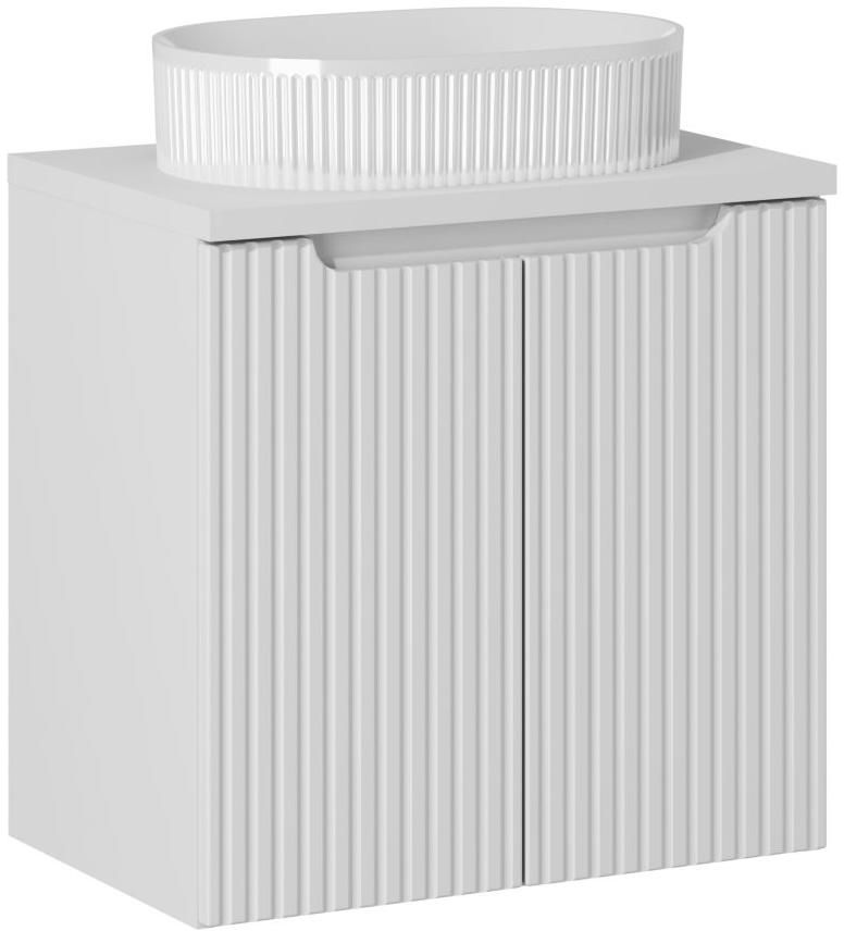 Darmowa Dostawa - Umywalka z szafką i blatem 60 cm białą Comad Nova White SETNOWBWHITE60CMDUNBEYOND5WH