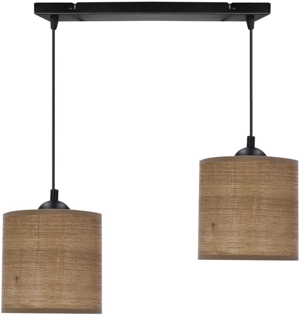 Darmowa Dostawa - Lampa wisząca 2x40 W czarna Candellux Legno 3218328