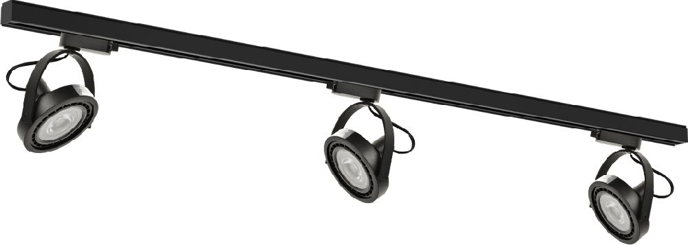 Darmowa Dostawa - Zestaw szynoprzewód z reflektorami 3x20 W czarny Milagro Lugar ML7912