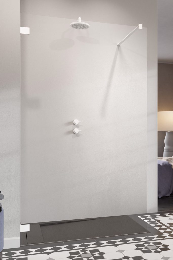 Darmowa Dostawa - Ścianka prysznicowa 80 cm Radaway Essenza Pro White Walk-in 101030800401