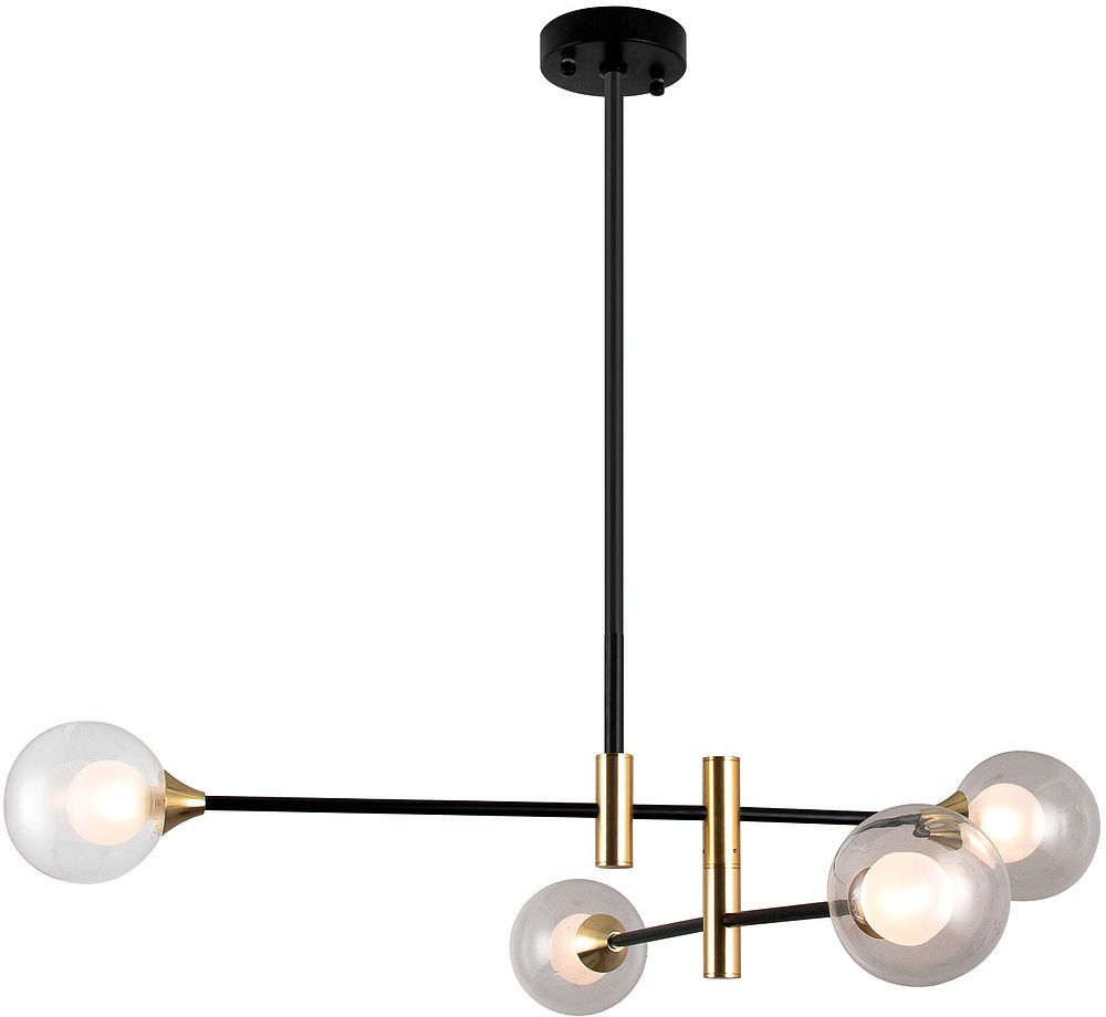 Darmowa Dostawa - Lampa podsufitowa 4x25 W czarna Italux Marino PND91484