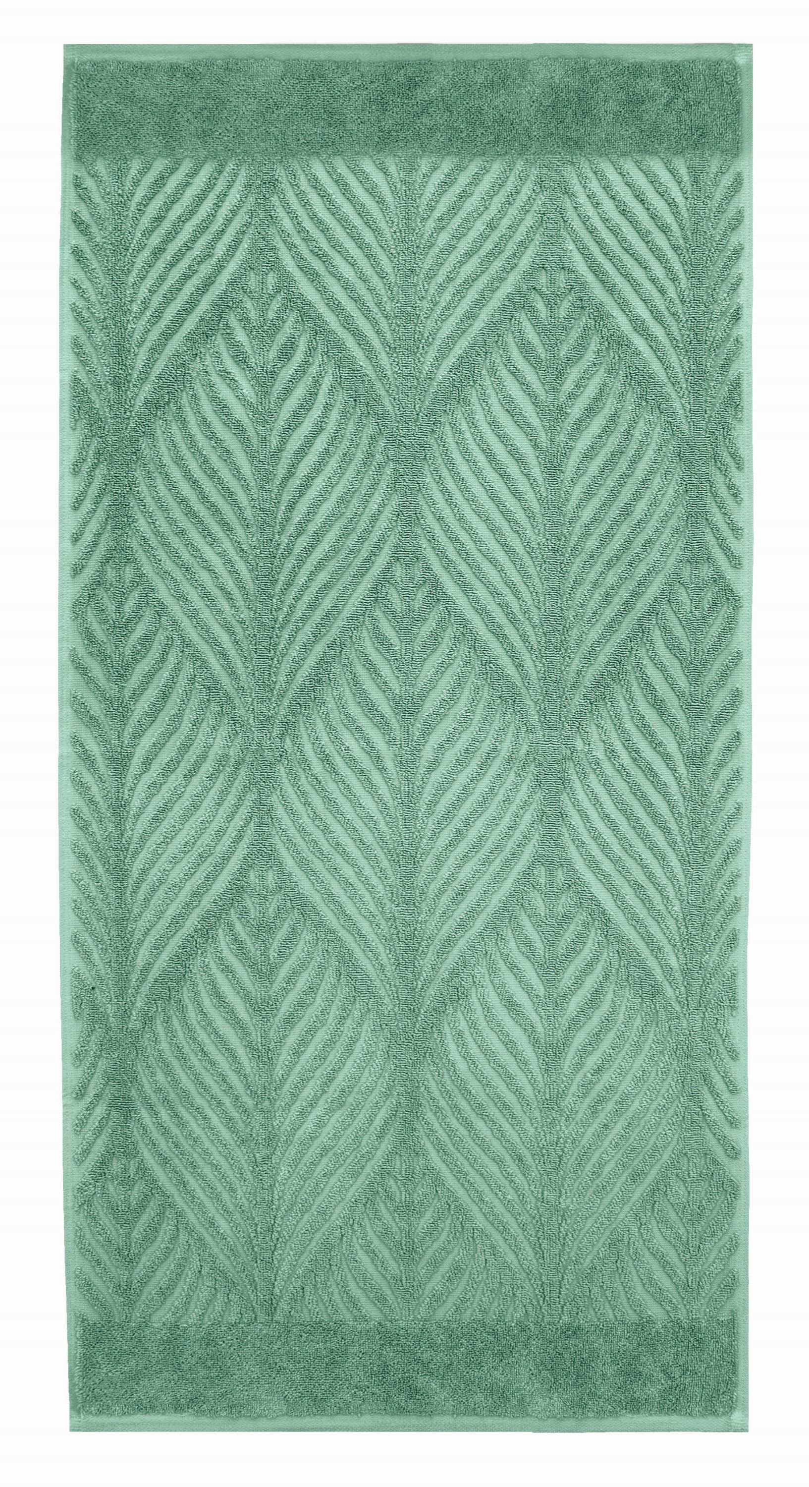 Darmowa Dostawa - Ręcznik 140x70 cm bawełniany zielony Kleine Wolke Leaf 3027685226