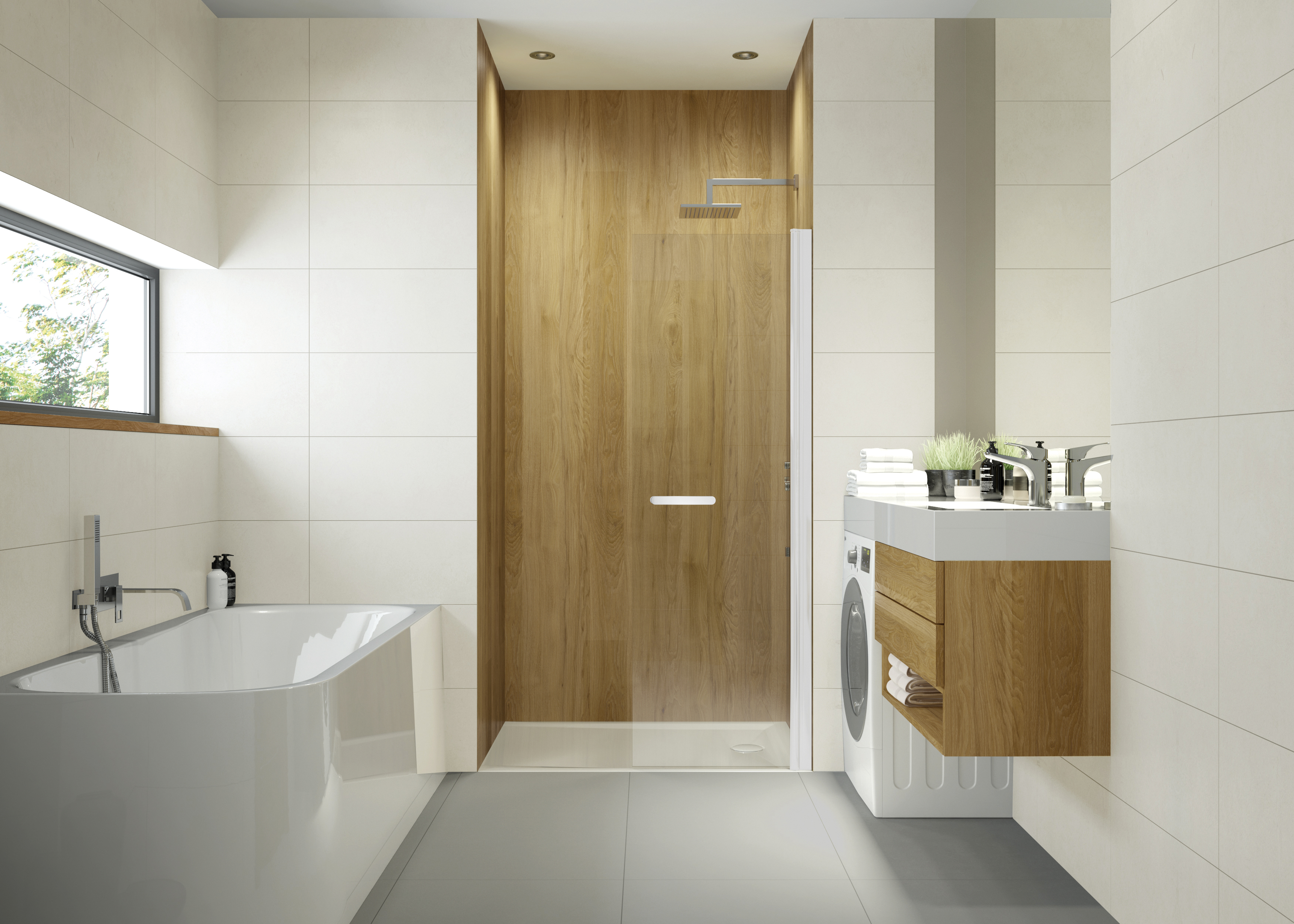 Darmowa Dostawa - Ścianka prysznicowa walk-in 90 cm biały mat/szkło przezroczyste Sanplast Exa Line 600540163024401