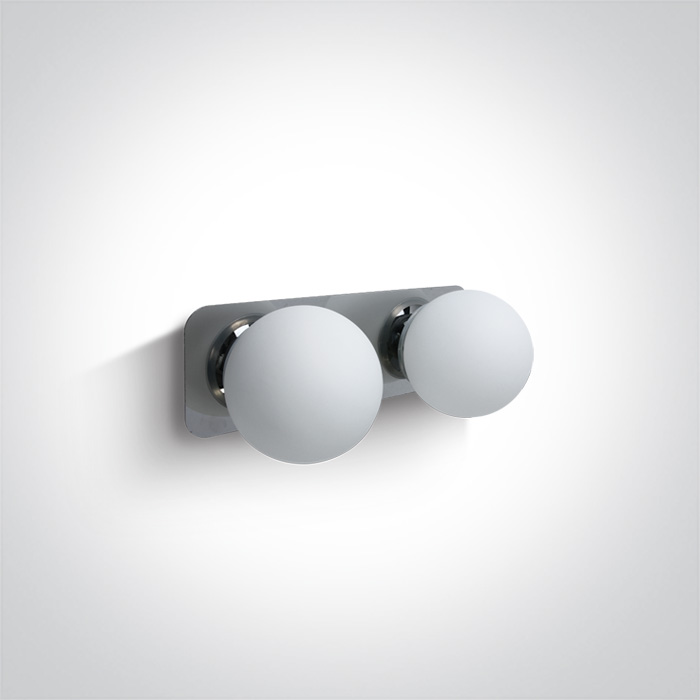 Darmowa Dostawa - Kinkiet 2x28 W chrom One Light Plesio 60107BC
