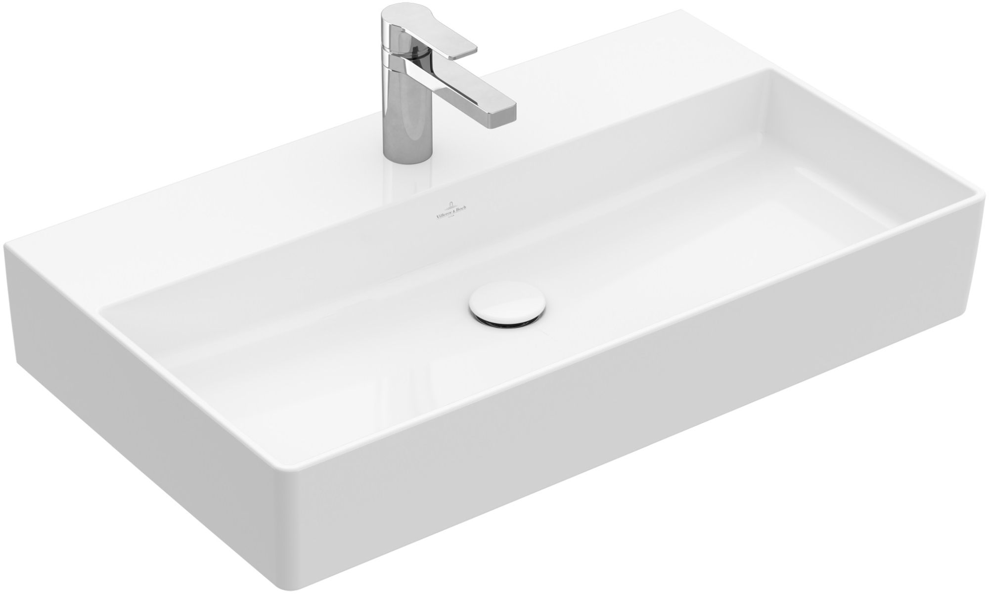 Darmowa Dostawa - Umywalka 80x47 cm prostokątna ścienna-meblowa biała Villeroy & Boch Memento 2.0 4A228LR1