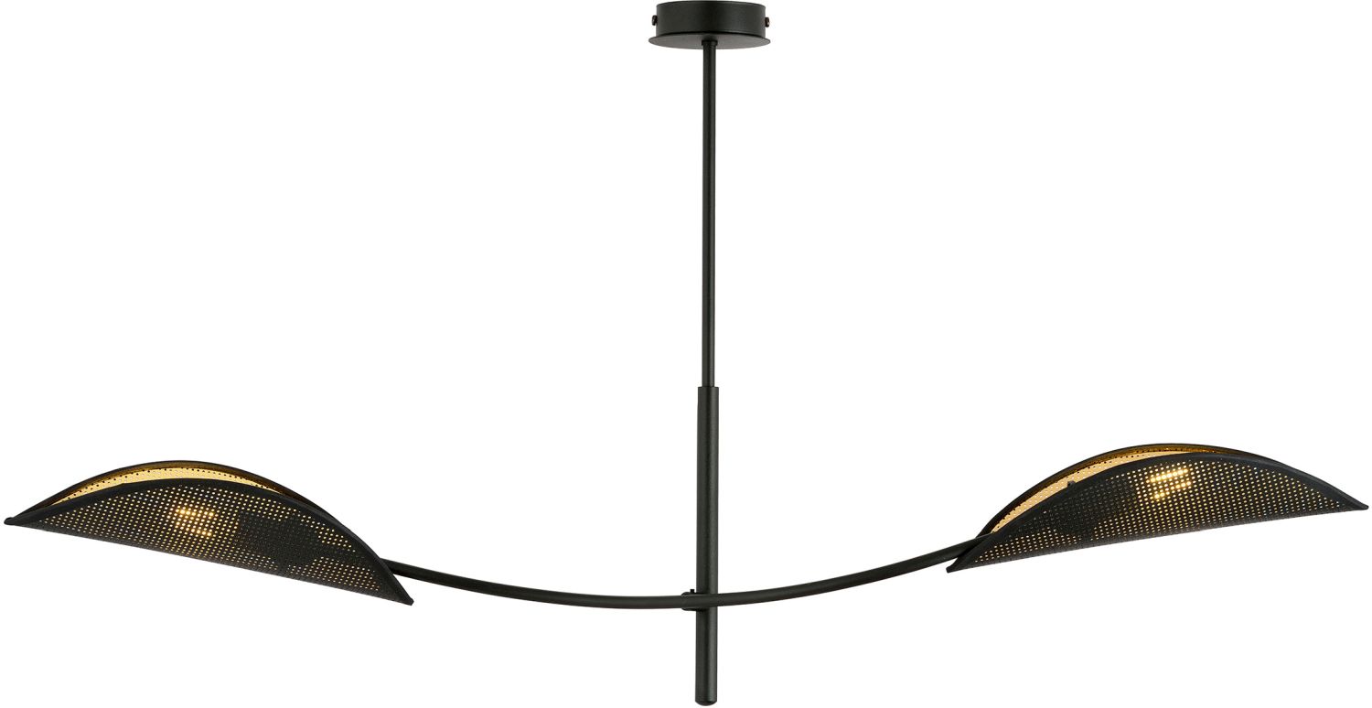 Darmowa Dostawa - Lampa podsufitowa 2x10 W czarna-złota Emibig Lotus 11062