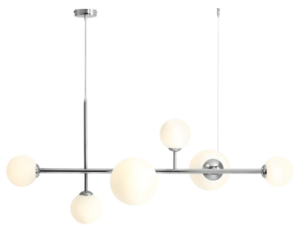Darmowa Dostawa - Lampa wisząca 6x60 W chrom Aldex Dione 1092K4