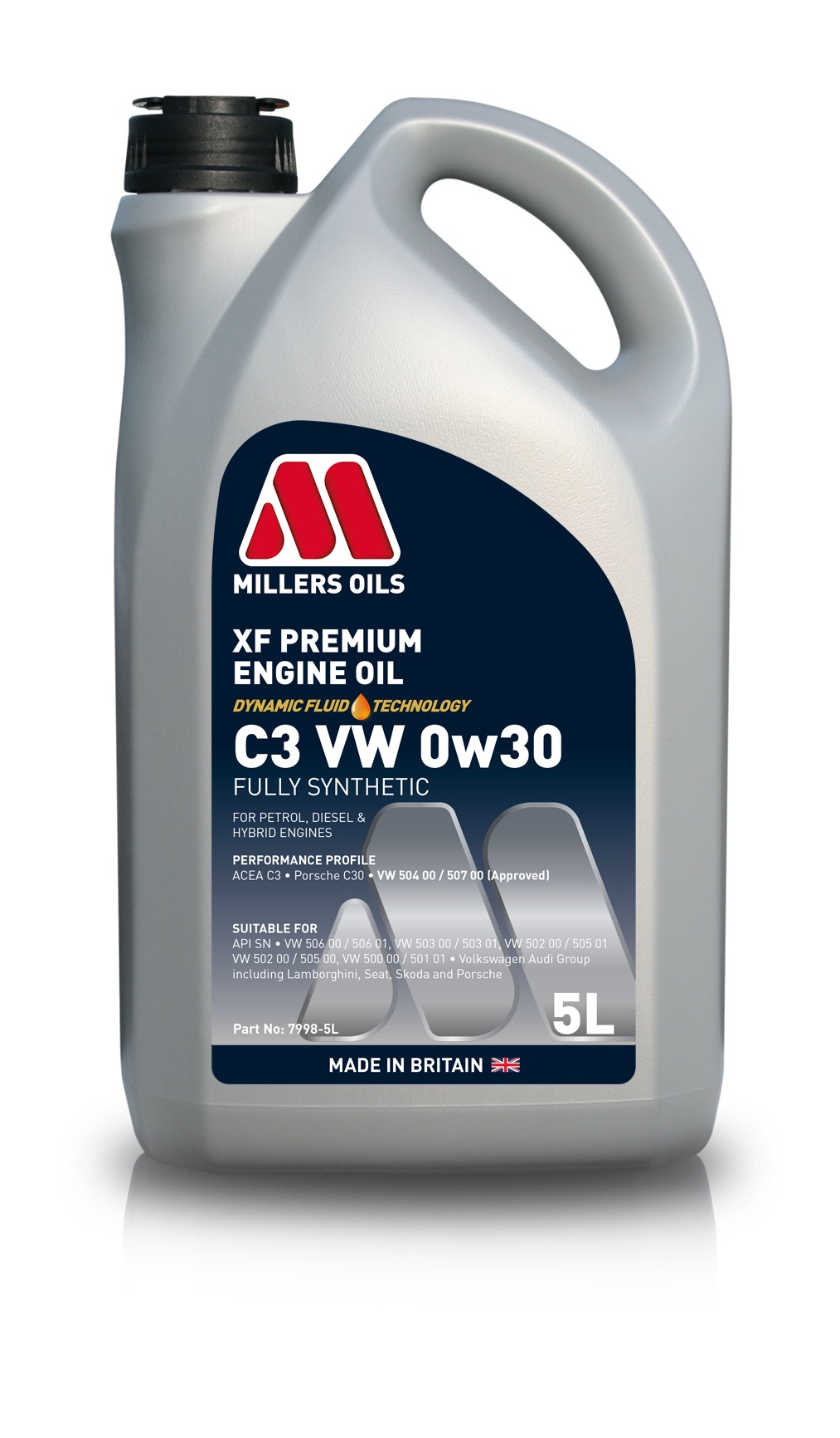 MILLERS XF PREMIUM C3 VW 0W30 5L - Petrostar