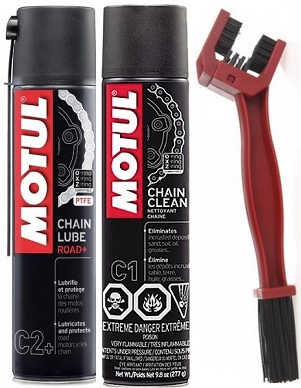 MOTUL ZESTAW DO ŁAŃCUCHA C2+ C1 + SZCZOTKA - Petrostar