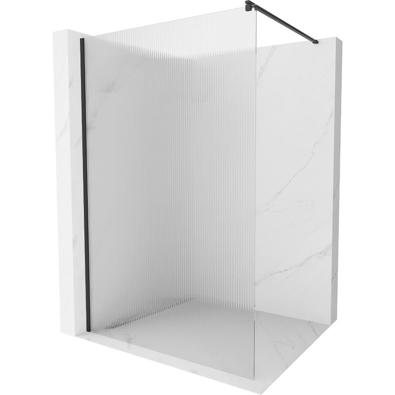 Ścianka prysznicowa Mexen Kioto czarna 80x200 cm 800-080-101-70-09 1 szt.