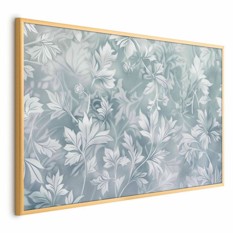 Plakat Artgeist Przetarte wzory roślinne 42x29,7 cm z ramą złotą 1 szt
