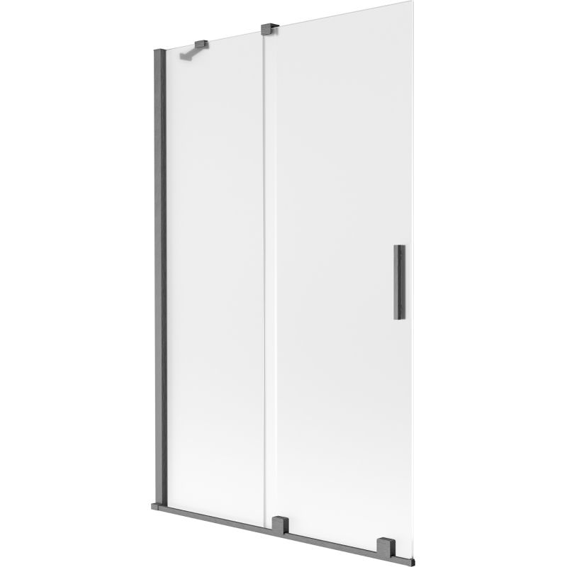 Parawan nawannowy rozsuwany Mexen Velar szron gun gray 110x150 cm 1 szt.