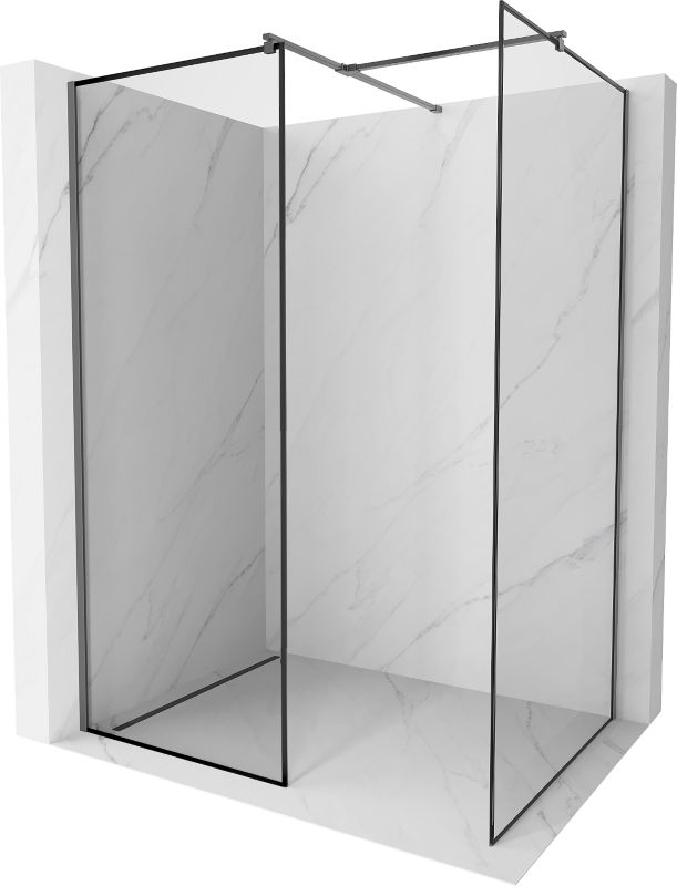 Ścianka prysznicowa Mexen Kioto czarny wzór 100x90 cm 800-100-202-95-70-0901 szt.