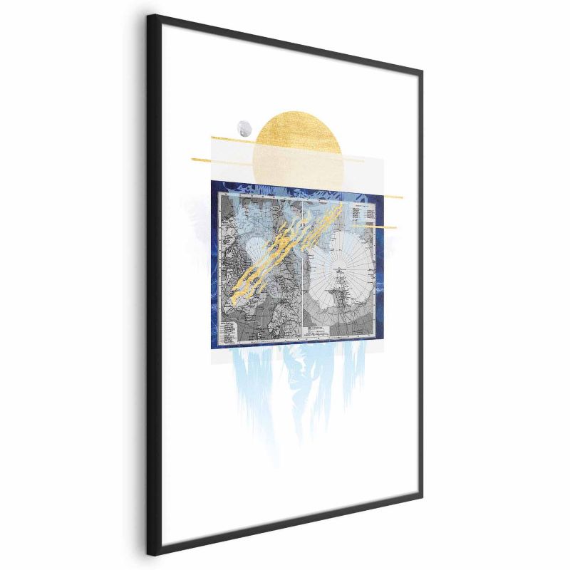 Plakat Artgeist Antarktyda 21x30 cm z ramą czarną 1 szt