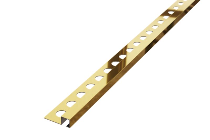 Listwa narożna glazurnicza Qs Lambro złoty połysk 1cm x 270cm 1 szt.