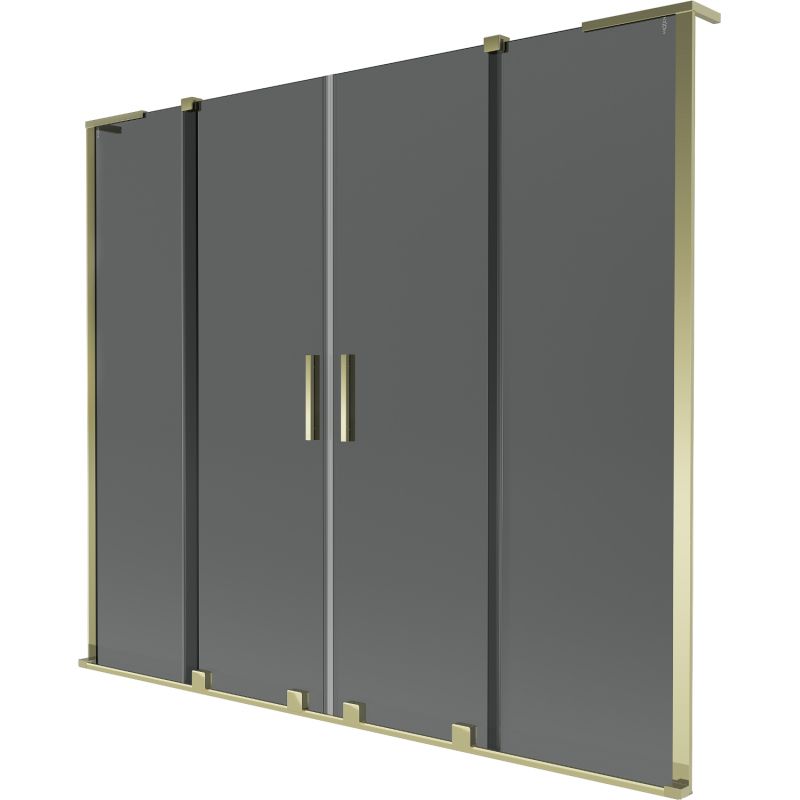 Parawan nawannowy przesuwany Mexen Velar L grafit 200x150 cm 1 szt.