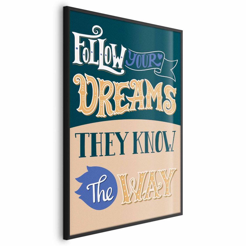 Plakat Artgeist Follow 60x90 cm z ramą czarną 1 szt