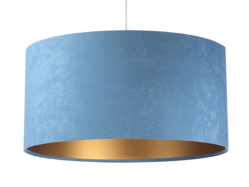 Lampa Bps Koncept wisząca HOME 30 błękitna/złota 140cm 1 szt
