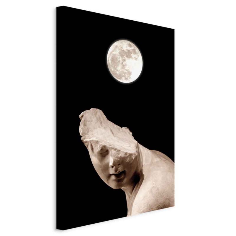 Obraz Artgeist Moon and statue 40 x 60 cm płótno włoskie 1 szt