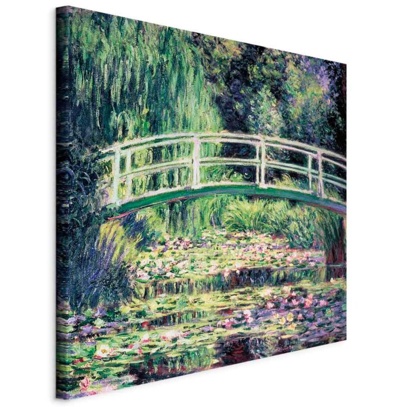 Obraz Artgeist Staw z nenufarami 60 x 60 cm płótno włoskie 1 szt