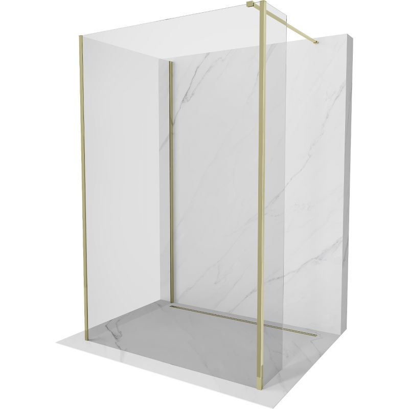 Ścianka prysznicowa walk-in Mexen Kioto złota 120x105x40 cm 1 szt.