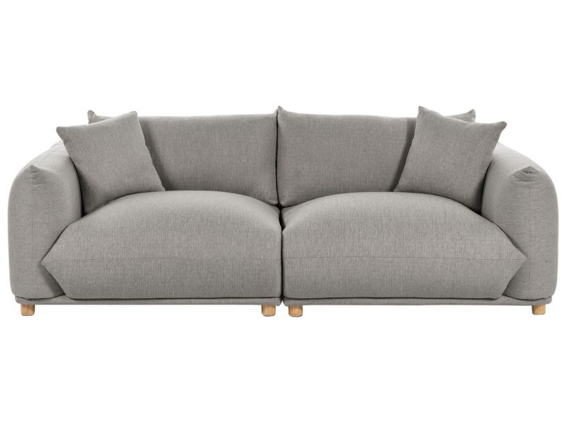 Sofa 3-osobowa jasnoszara Luvos 1 szt.