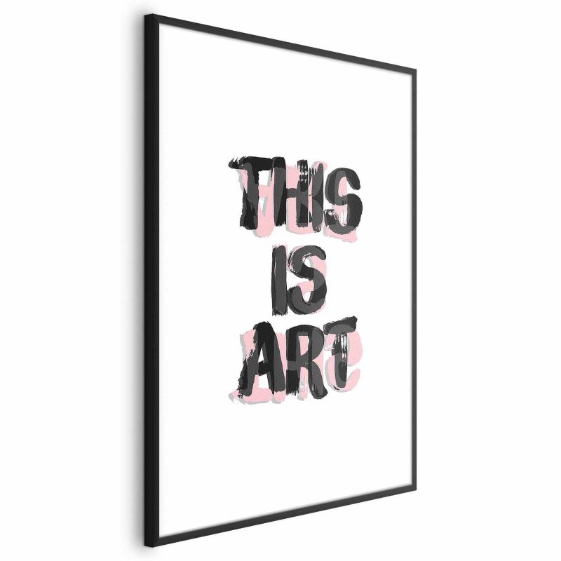 Plakat Artgeist This Is Art 40x60 cm z ramą czarną 1 szt