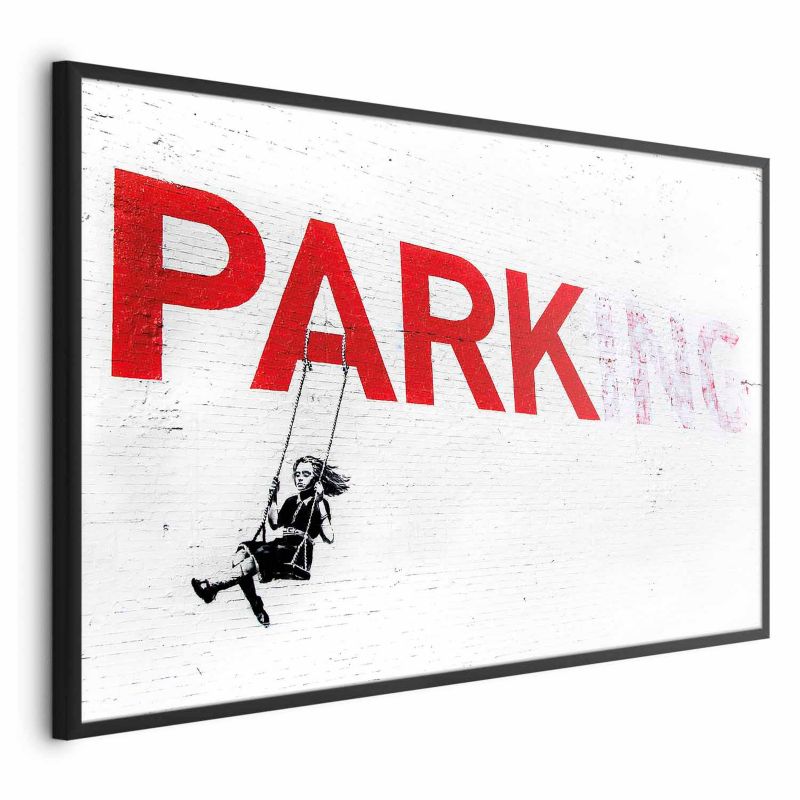 Plakat Artgeist Parking 90x60 cm z ramą czarną 1 szt