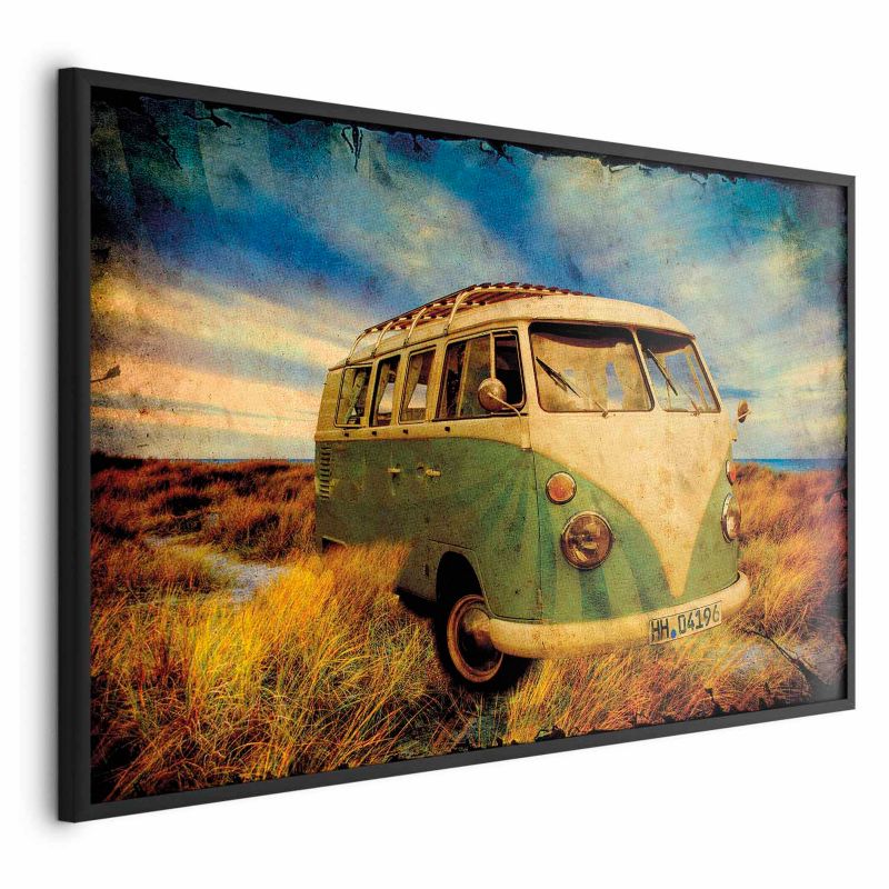 Plakat Artgeist Retro bus 30x21 cm z ramą czarną 1 szt