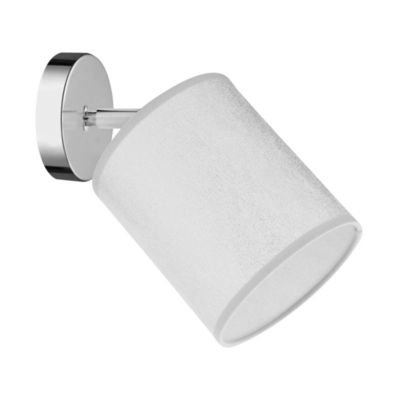 Kinkiet SPOT Light 1xE27 Max.25W Eleganckie Połączenie Chromu i Srebrnego Abażuru, Polski Producent, 1szt.