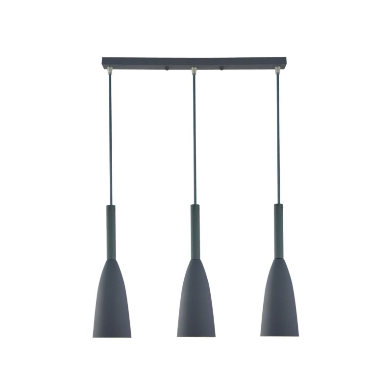 Lampa wisząca Light Prestige Solin 3 szara 3 x E27 1 szt.