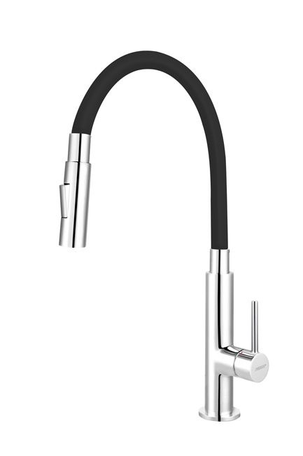 Bateria zlewozmywakowa Ferro Zorba Slim 2F czarna