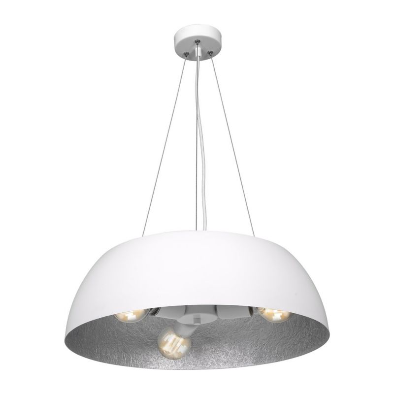 Lampa wisząca Milagro Morgan 3xE27 biała regulowana 1 szt.