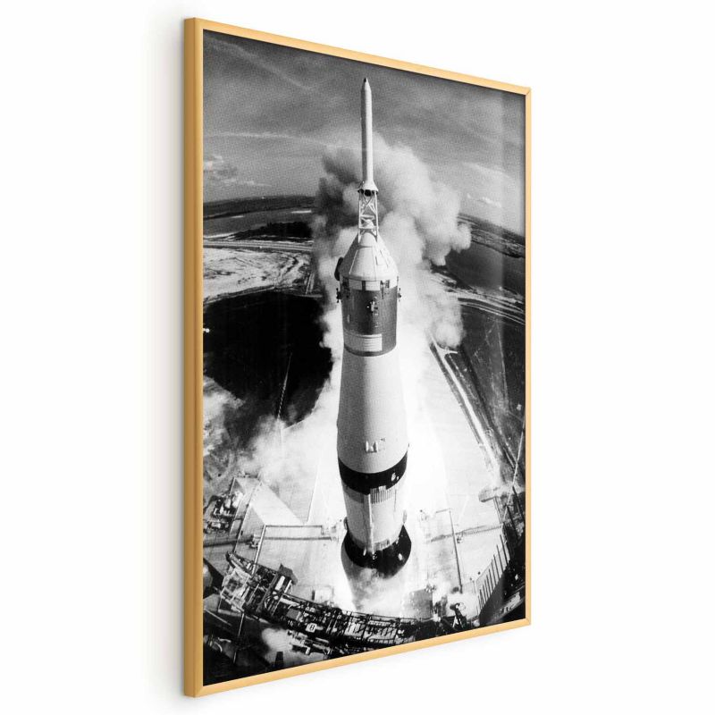 Plakat Artgeist Kosmiczna prędkość 60x90 cm z ramą złotą 1 szt