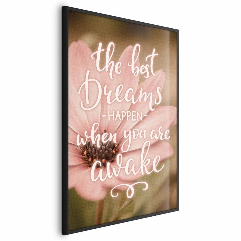 Plakat Artgeist Best dreams 40x60 cm z ramą czarną 1 szt