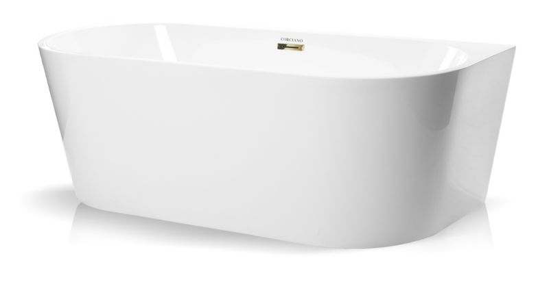 Wanna wolnostojaca Corciano Pari 150x75cm ze złotymi dodatkami 1szt.
