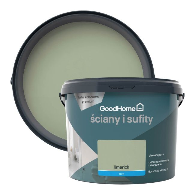 Farba plamoodporna GoodHome Premium Ściany i Sufity limerick 2,5 l