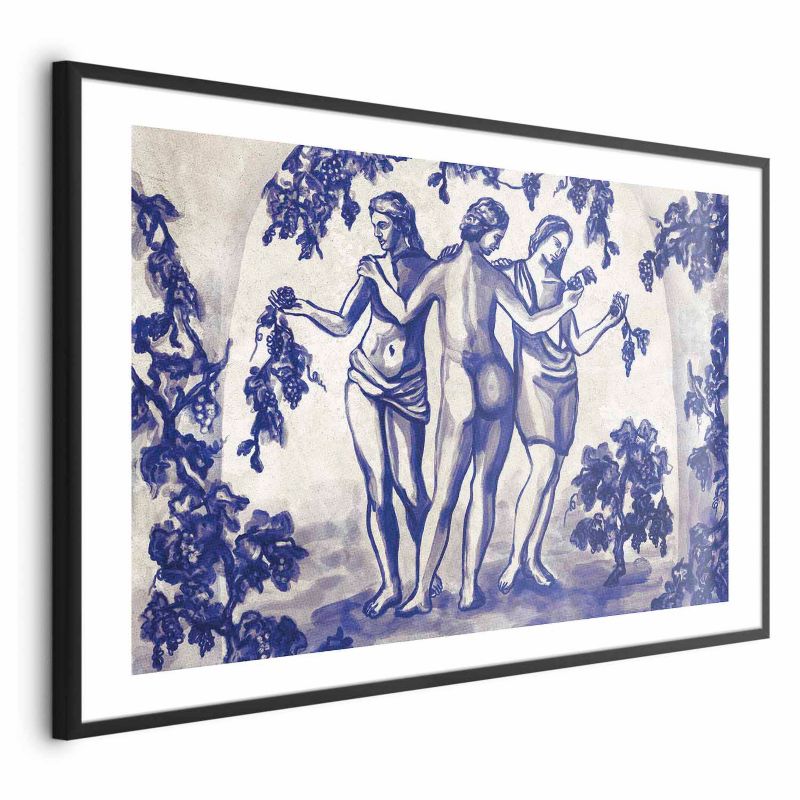 Plakat Artgeist Antyczna winnica 90x60 cm z ramą czarną 1 szt