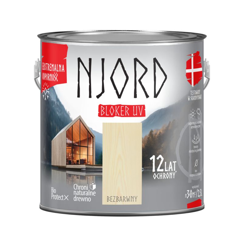 Bloker UV Njord bezbarwny 2,5 l