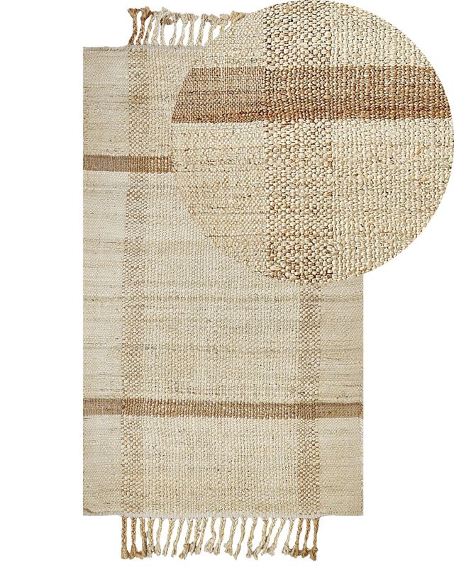 Dywan z juty 80 x 150 cm beżowy Yelmez 1 szt.