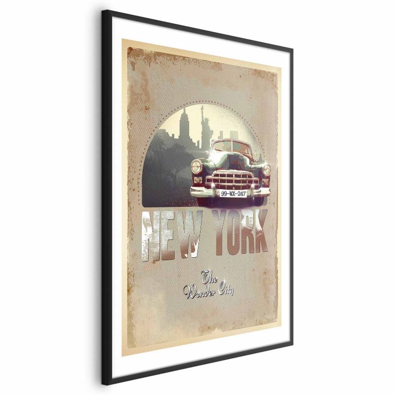 Plakat Artgeist New York 29,7x42 cm z ramą czarną 1 szt